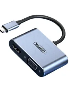 CÁp ChuyỂn Type C Ra Hdmi VÀ Vga V124a Unitek Anh1