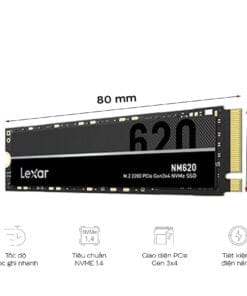 Ổ Cứng Ssd Lexar M2 256gb Nm620 2280 Pcie Anh2
