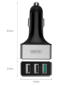 SẠc Xe HƠi 24w 3 Usb 2.4a Unitek (y P539c) Anh2
