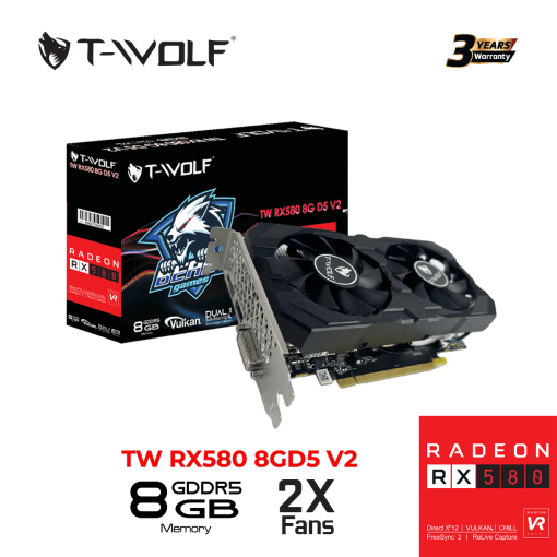 Card Màn Hình T Wolf Rx 580 8gb Gddr5 (v2)