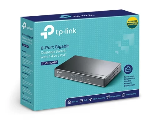 Switch Tp Link Tl Sg1008mp 8 Port Gigabit 4 Port Poe
