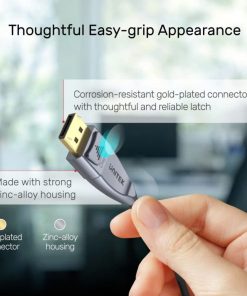 Cáp Displayport to Displayport 1.4 sợi quang Optical Fiber dài 15M Unitek C1617GY