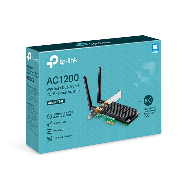 Card mạng không dây PCIe băng tầng kép AC1200 TP-Link Archer T4E