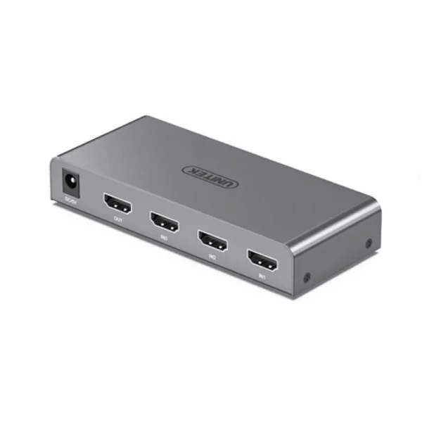 Bộ chuyển mạch HDMI 3 vào 1 ra Unitek V133A (Hỗ trợ độ phân giải 4K/30Hz, Có điều khiển từ xa)